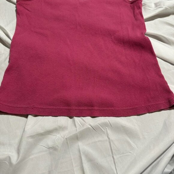 polo jeans ralph lauren ribbed pink tank - Picture 3 of 6